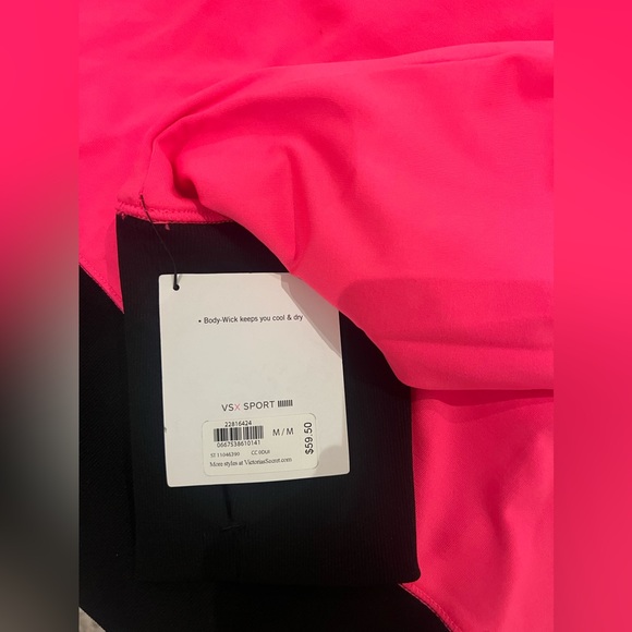 Victoria’s Secret Sport Hot Pink Turtleneck Running Sweatshirt New with Tags - Picture 3 of 4